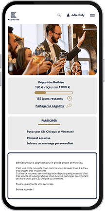Créer une page de cagnotte en ligne