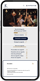 Suivre une cagnotte en ligne